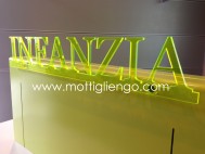 DISPLAY E COMUNICAZIONE cod. DC003 - SCRITTA PLEXI CALAMITATA FLUO