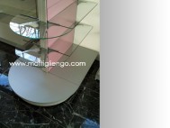 GONDOLE ESPOSITIVE cod. GE003 - Bifacciale statica con testata curva